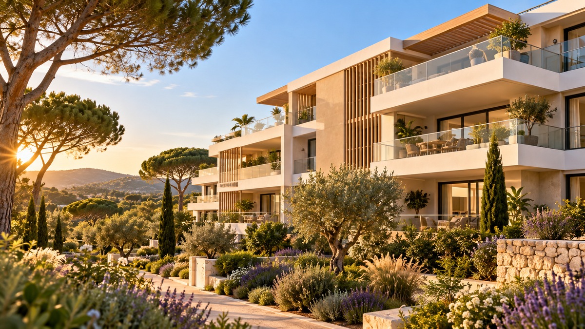 Résidence neuve avec terrasses dans l’Hérault, éligible à l’exonération taxe foncière logement neuf
